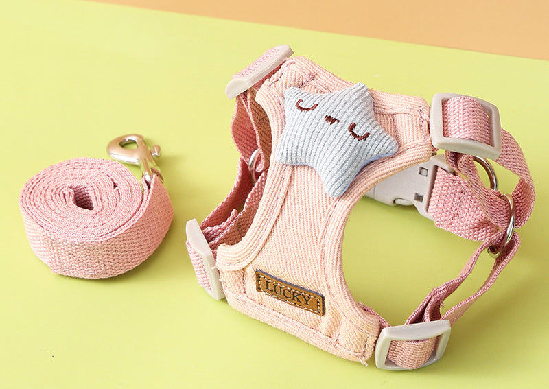 Cat Leash Small Dog Leash for LeashWalking Cats Anti-Escape Leash for Going Out Special Cat Walking Vest Pet Chest Strap Small Pet Safety Protection Leash for Rabbit Guinea Pig and Collie Duck